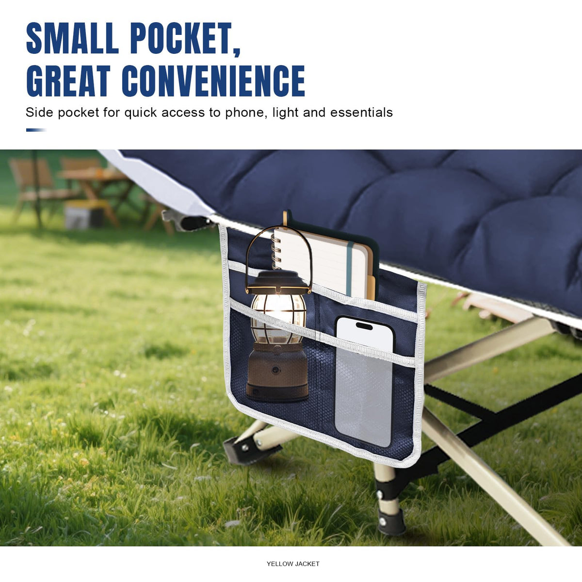 Folding Camping Cot with Mattress and Carry Bag V819193