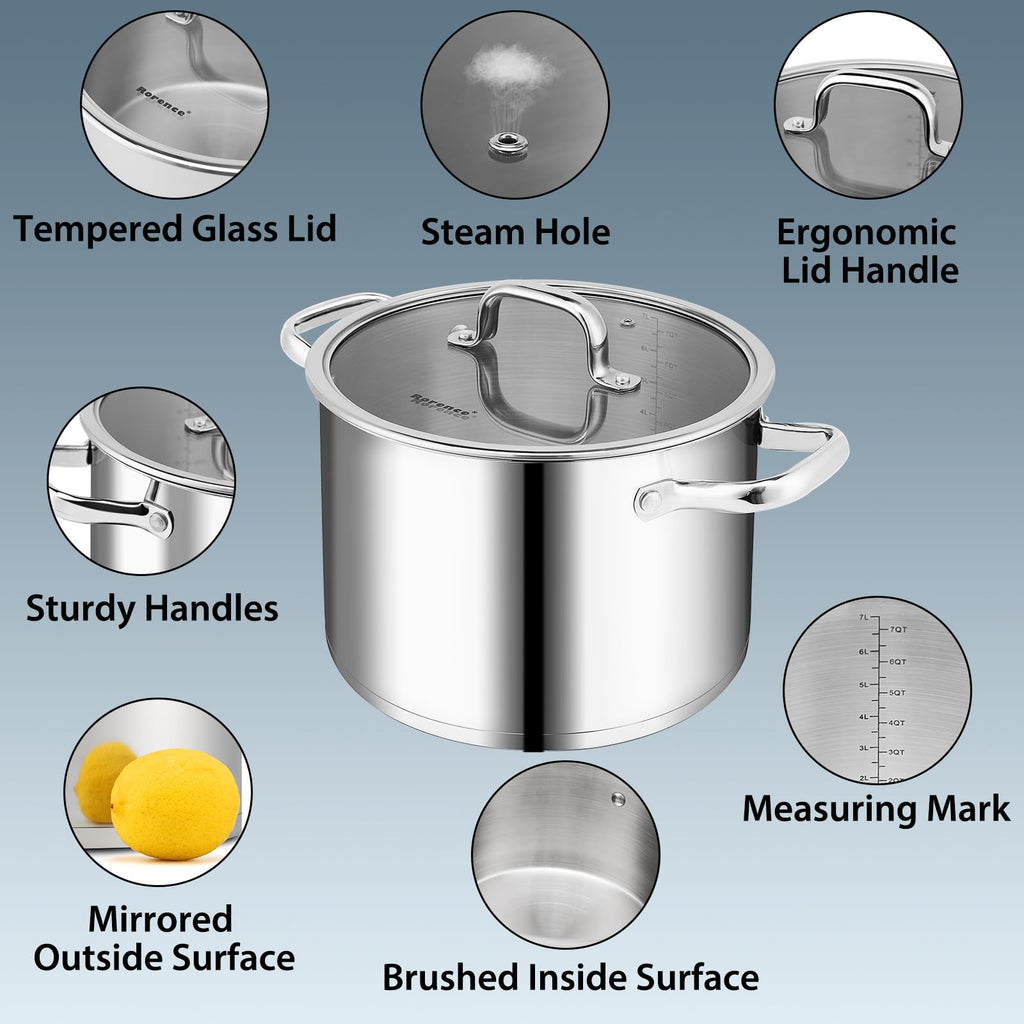 Stainless Steel 8-Quart Stock Pot L5695