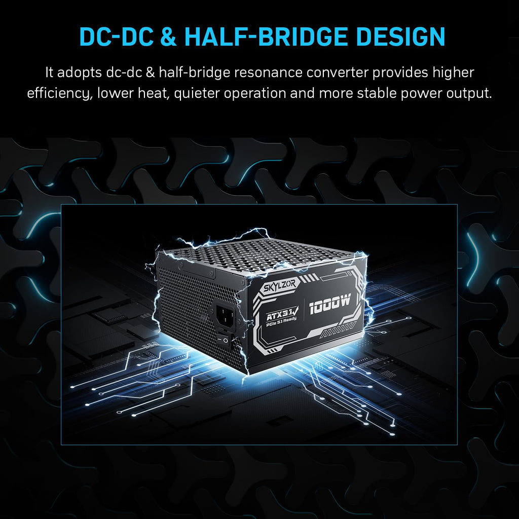1000W Fully Modular 80+ Gold Certified ATX 3.1 Power Supply M862