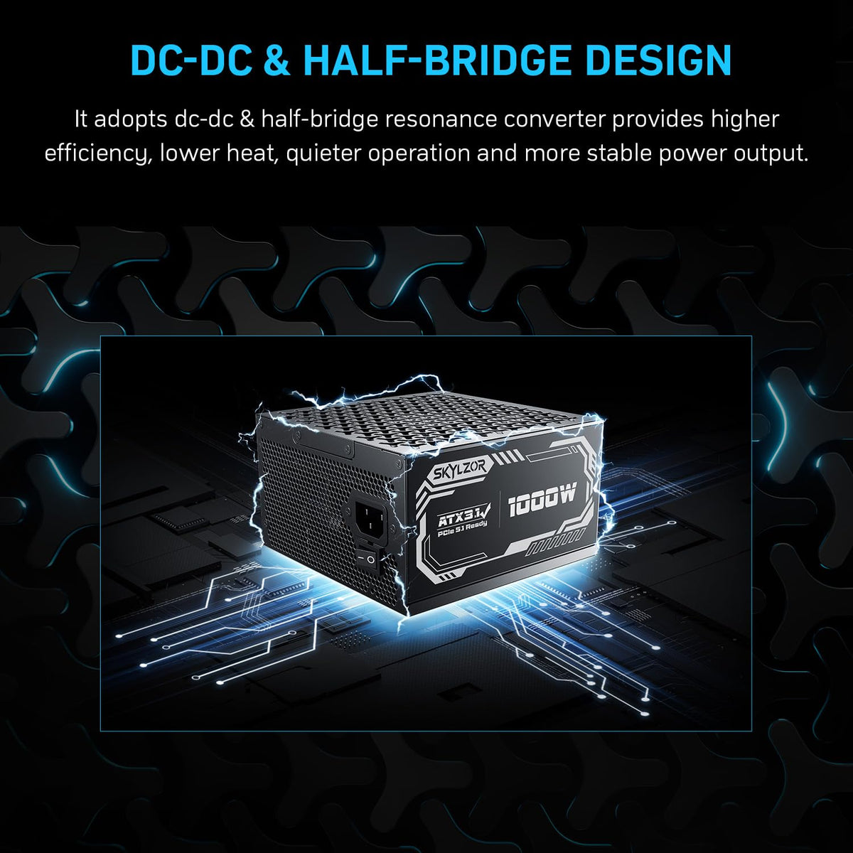 1000W Fully Modular 80+ Gold Certified ATX 3.1 Power Supply M862
