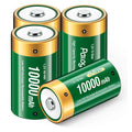 4 Pack 1.2V D Size Rechargeable Batteries G18678