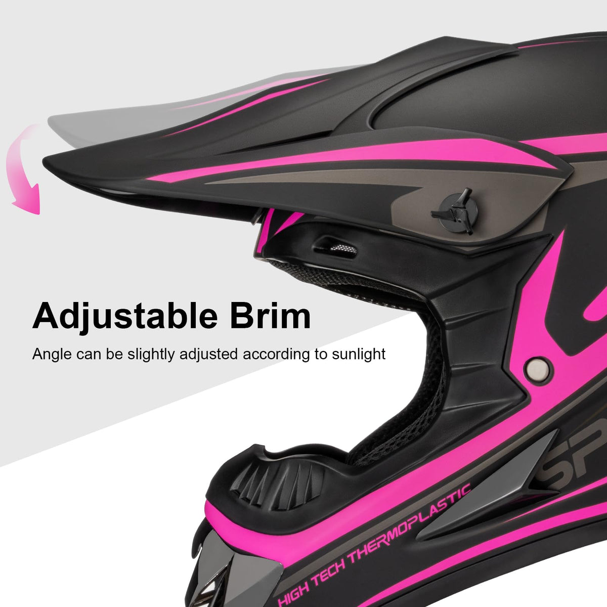 Kids DOT Approved Full Face Motocross Helmet R55793