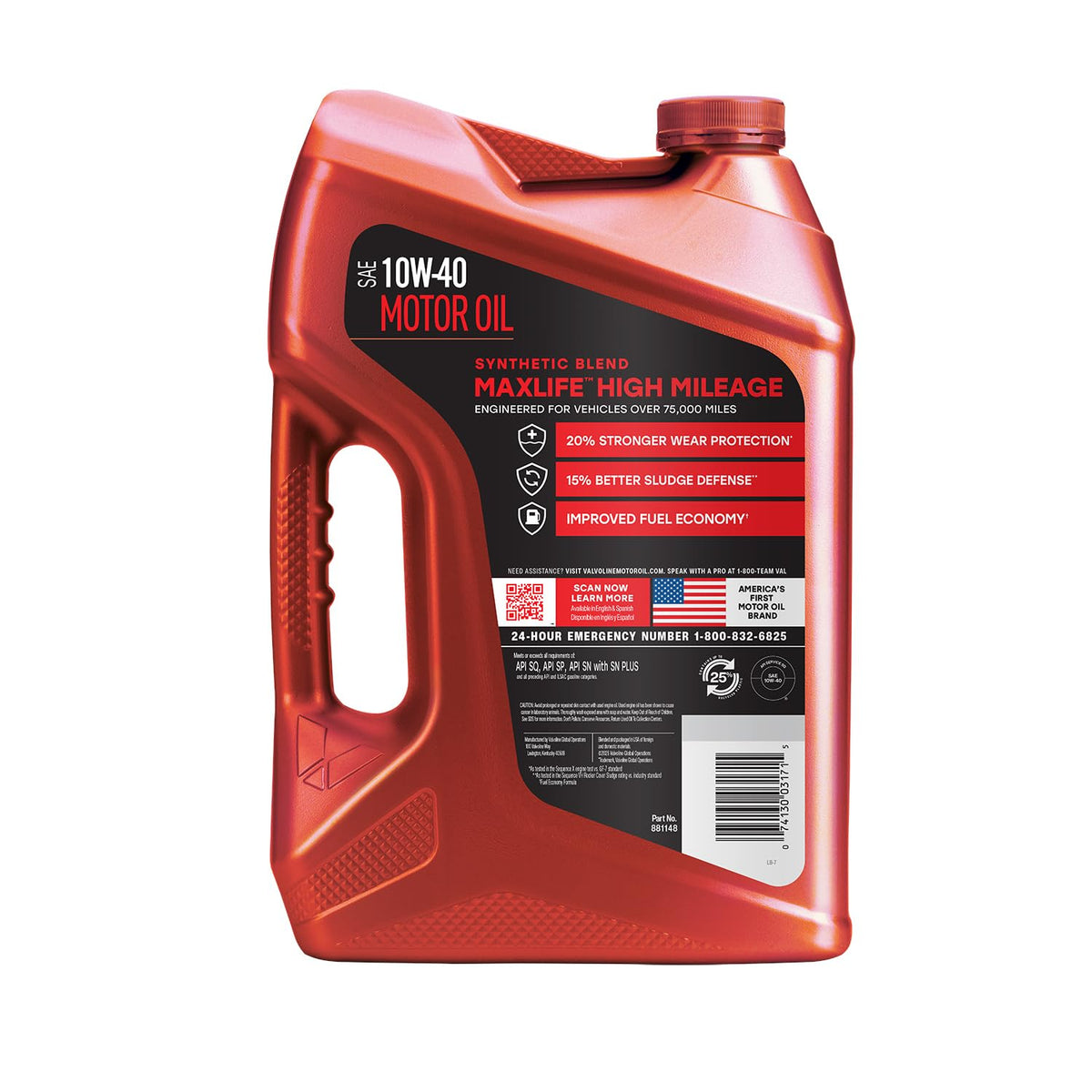 10W-40 Synthetic Blend Motor Oil 5 QT X79640