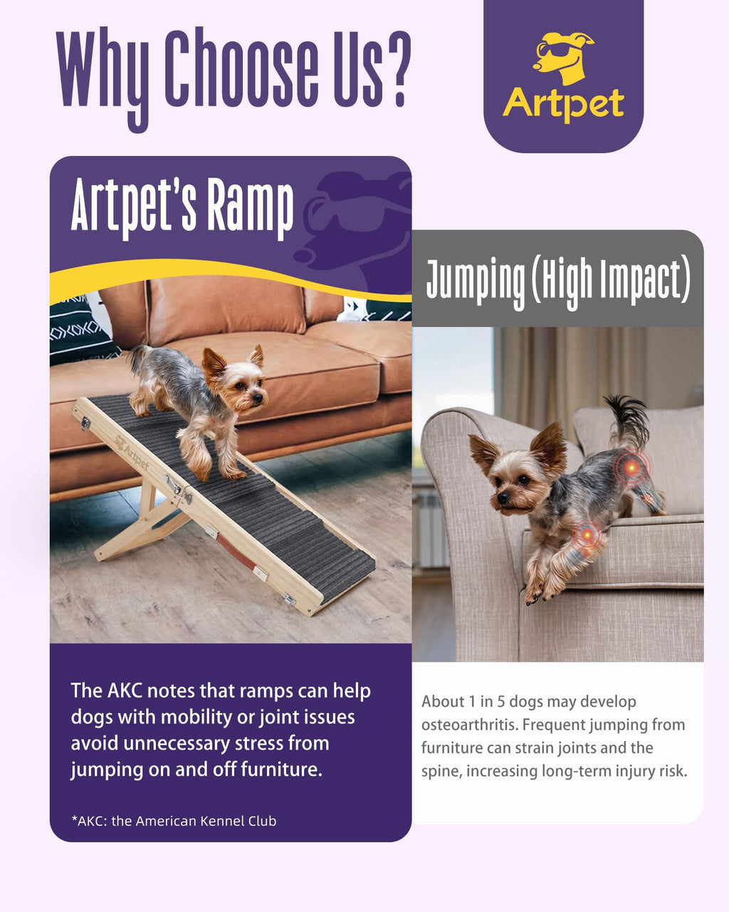 Adjustable Wooden Dog Ramp R7820