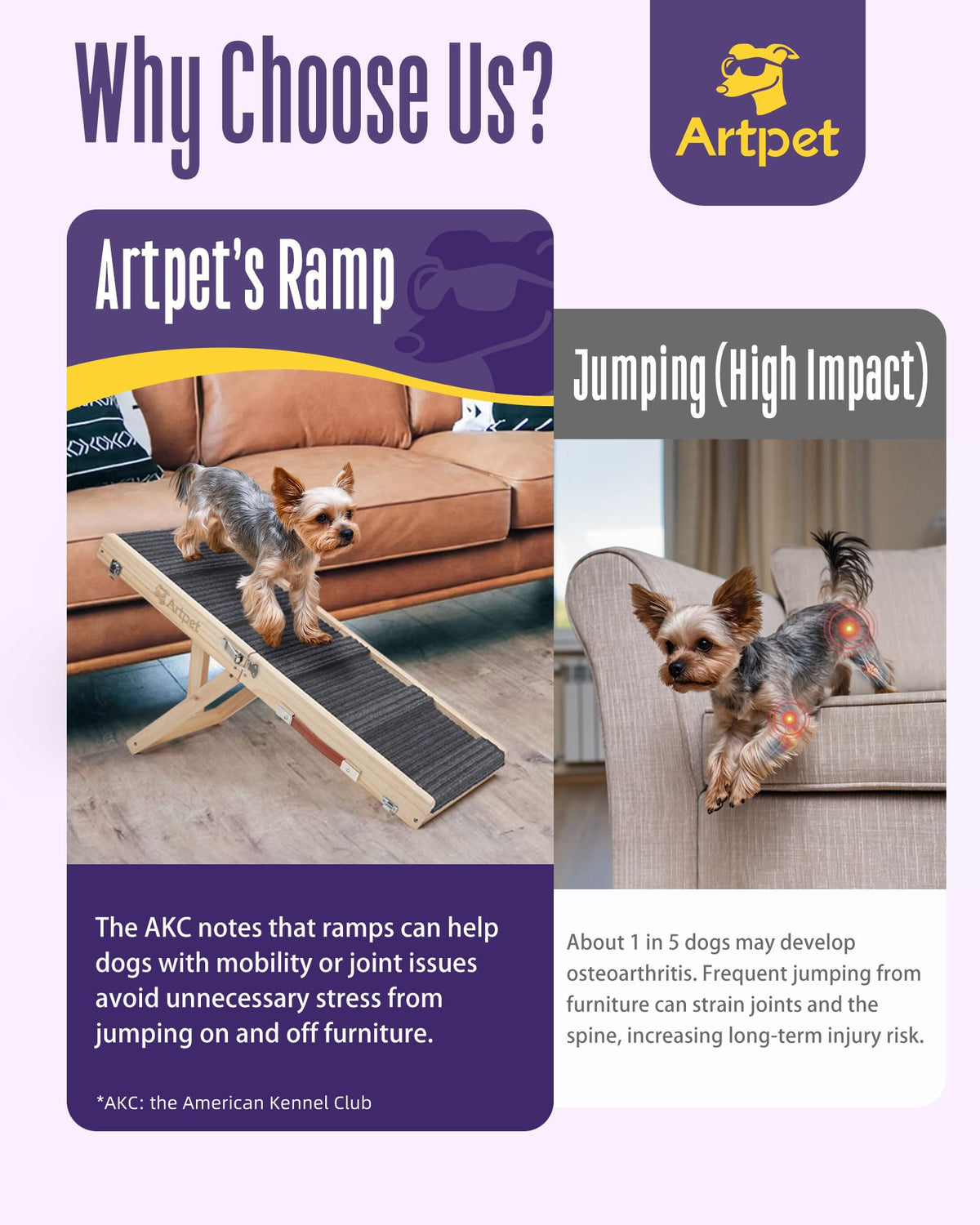 Adjustable Wooden Dog Ramp R7820