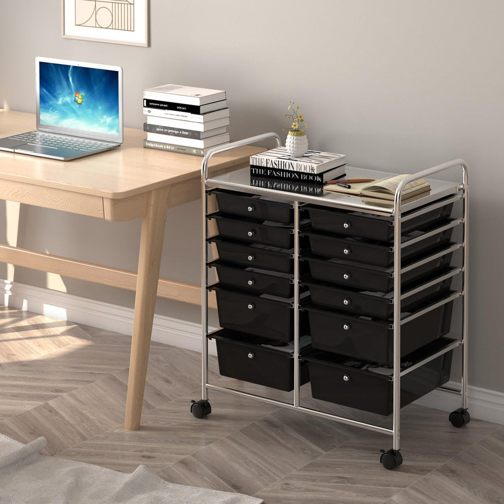 12 Drawer Rolling Storage Cart C684