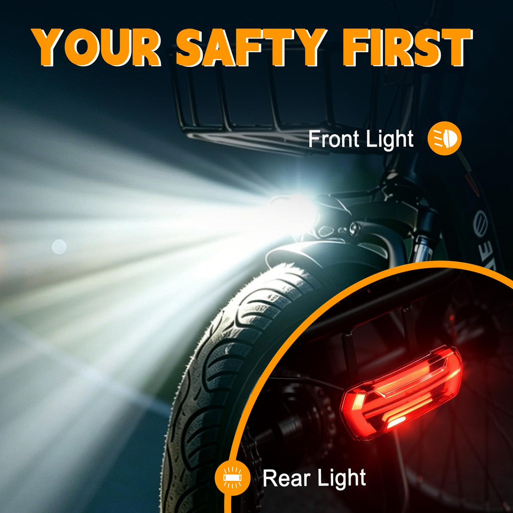 Electric Tricycle for Adults, 1200W Folding E-Trike, 48V 13Ah Battery, 18" Fat Tire 3-Wheel Electric Bike I154