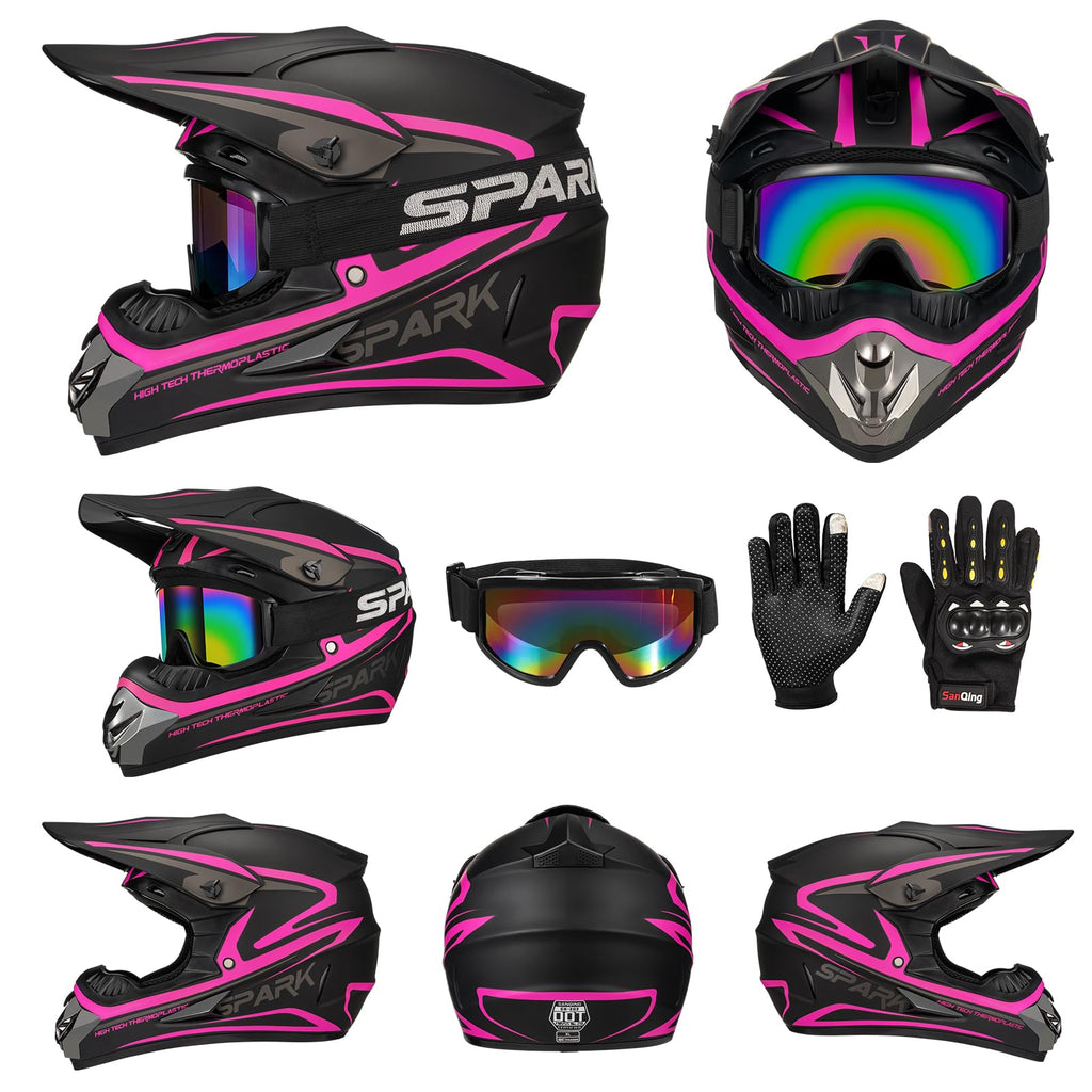 Kids DOT Approved Full Face Motocross Helmet R55793