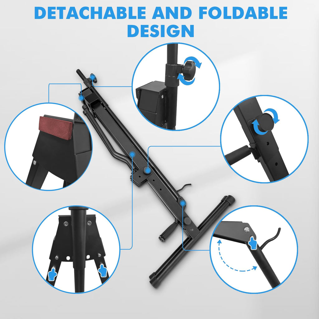 Heavy Duty Adjustable Steel Cello Stand with Bow Hook Z37534