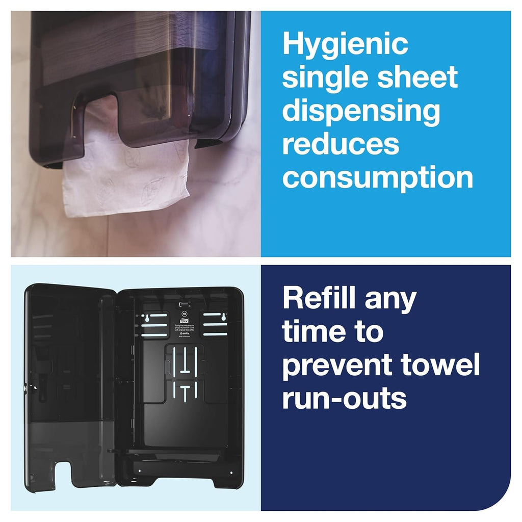 Black Multifold Hand Towel Dispenser with Multifold Hand Towel G4263