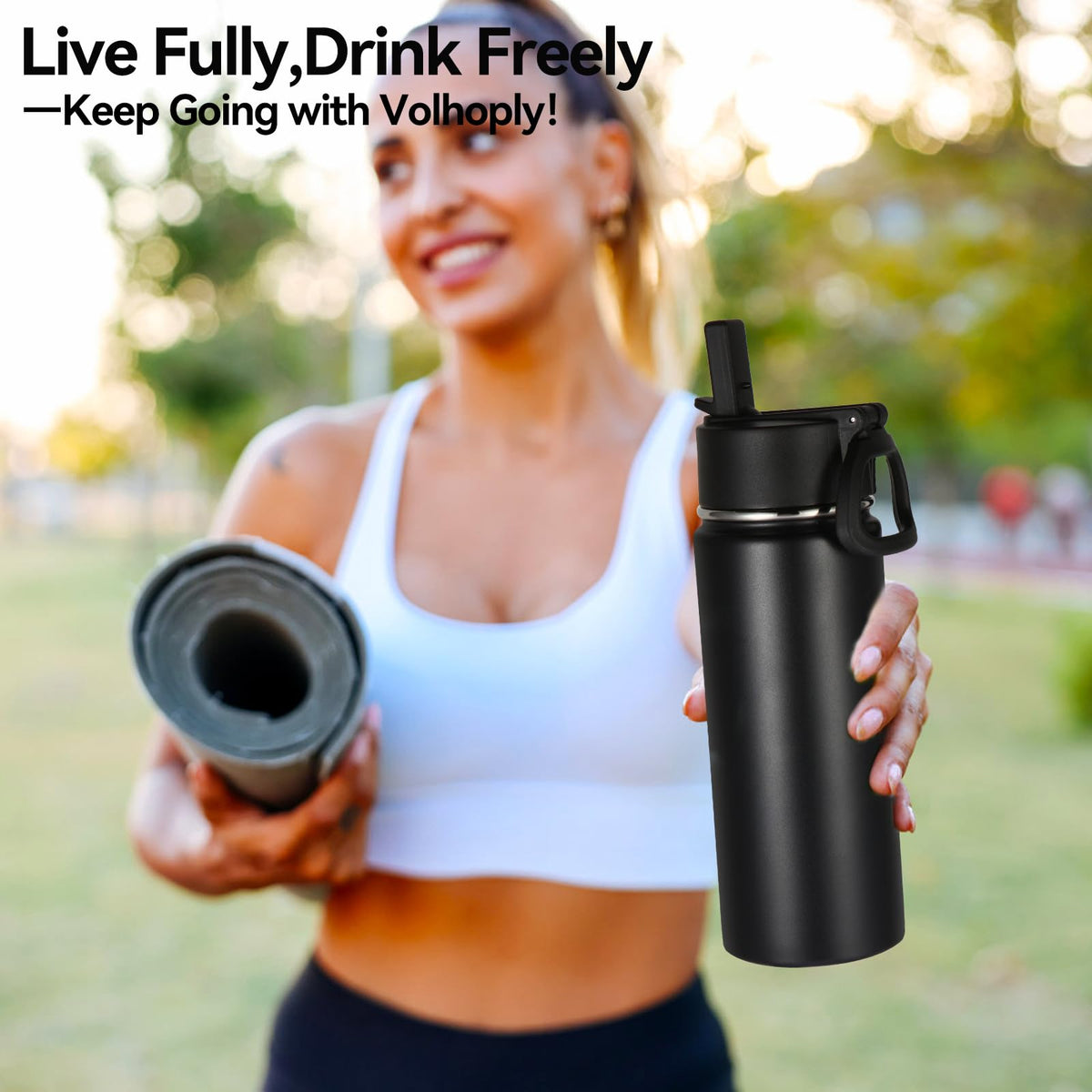 16 OZ Insulated Stainless Steel Kids Water Bottle 8 Pack with Straw Lid P8901