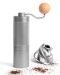 Manual Stainless Steel Conical Burr Coffee Grinder with Adjustable Settings Z225181