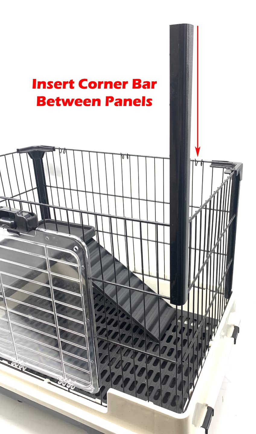 2-Level Rabbit Hutch Guinea Pigs Cage Y7685