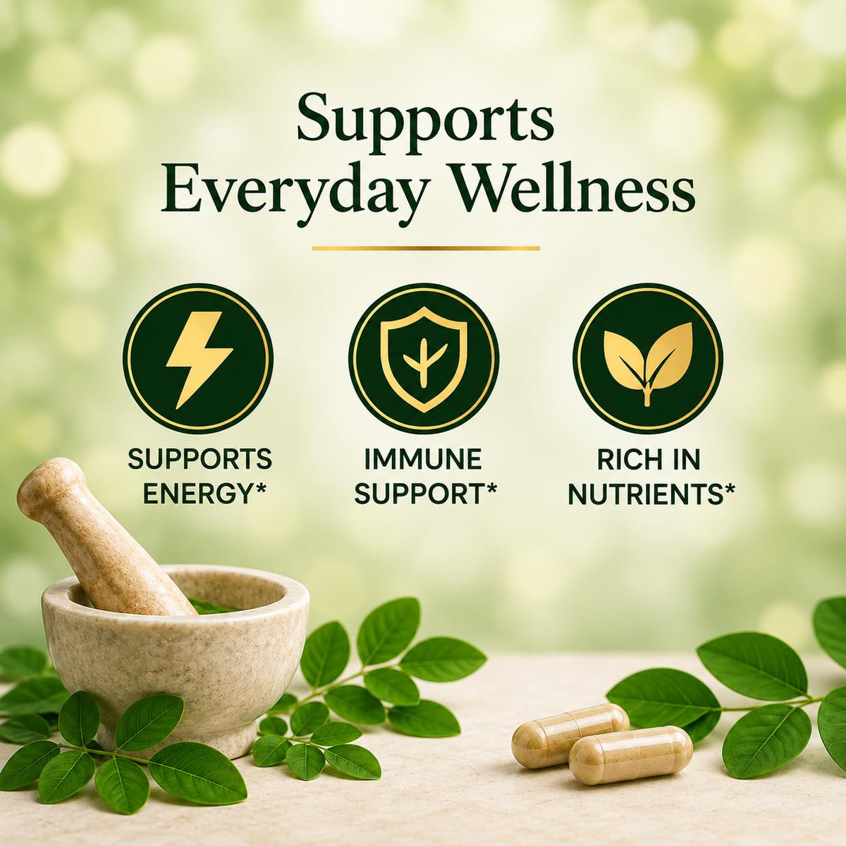 Moringa 500mg Veggie Capsules D598