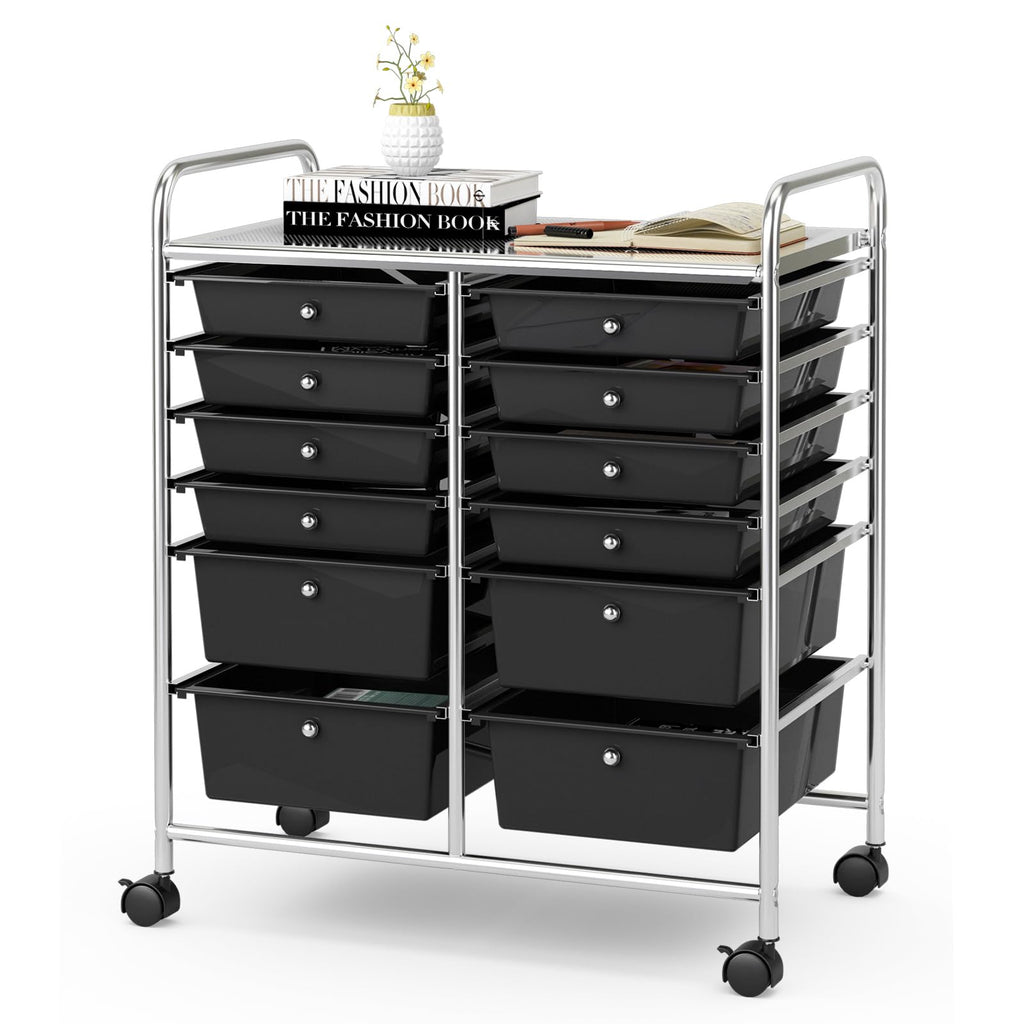 12 Drawer Rolling Storage Cart C684