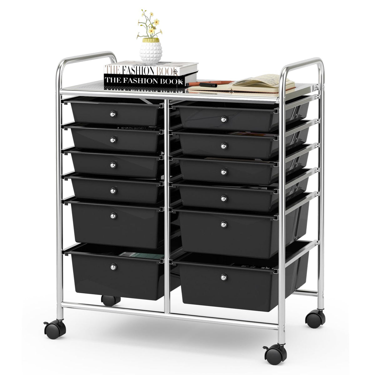 12 Drawer Rolling Storage Cart C684
