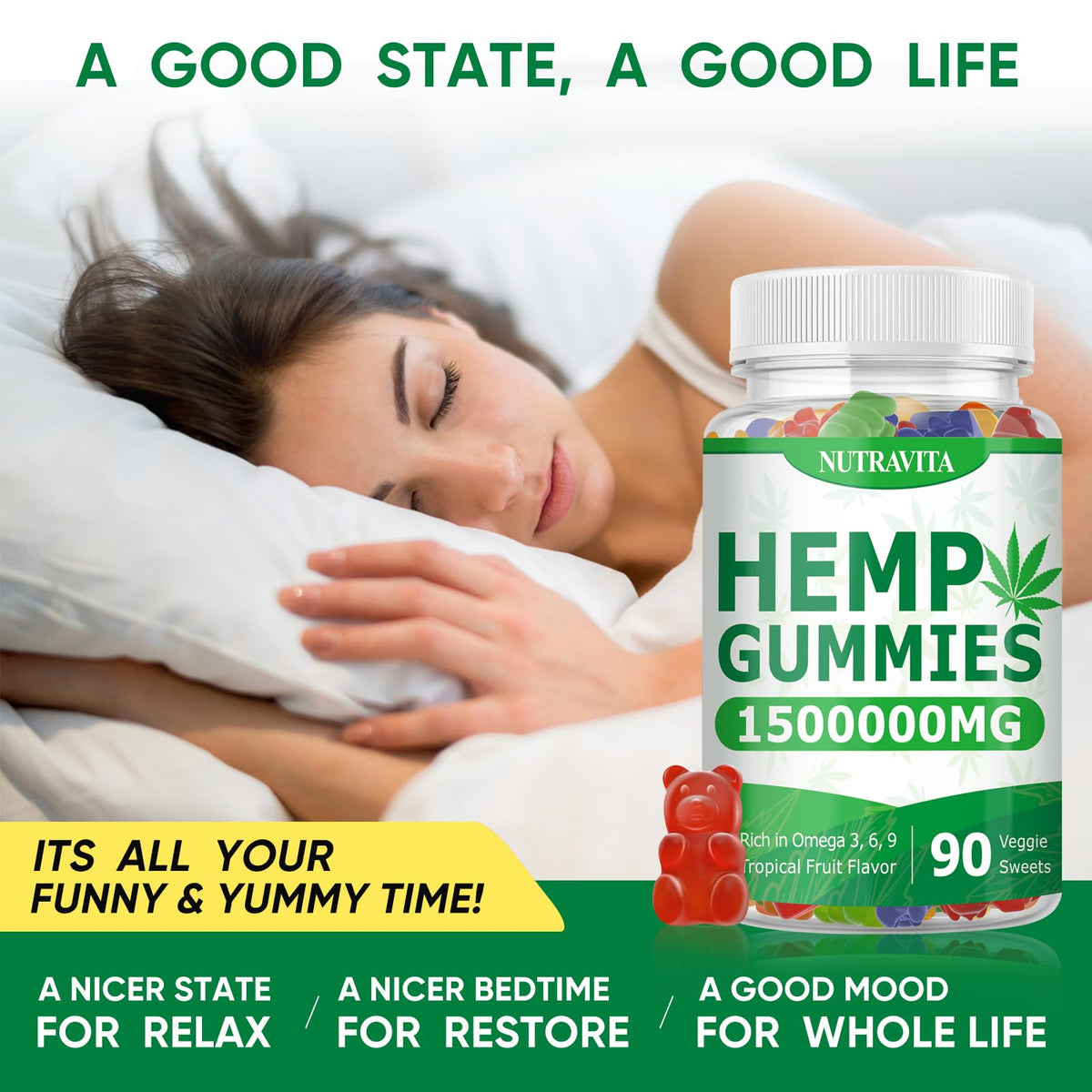 Fruit Hemp Gummies 180 Gummies B321779