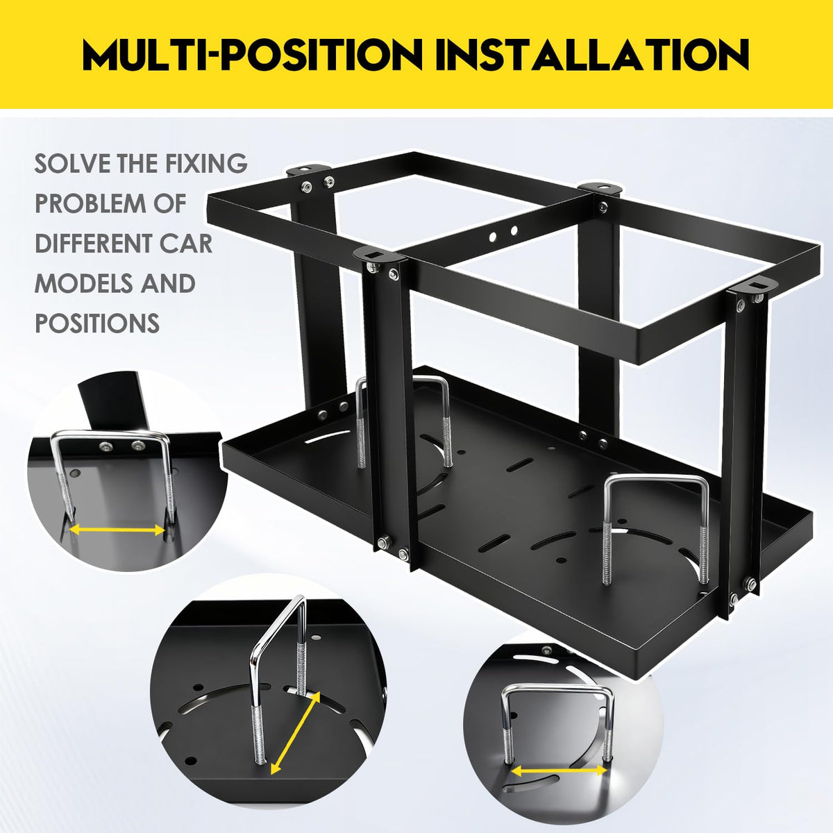 Gas Can Holder with Locking Strap Q1631