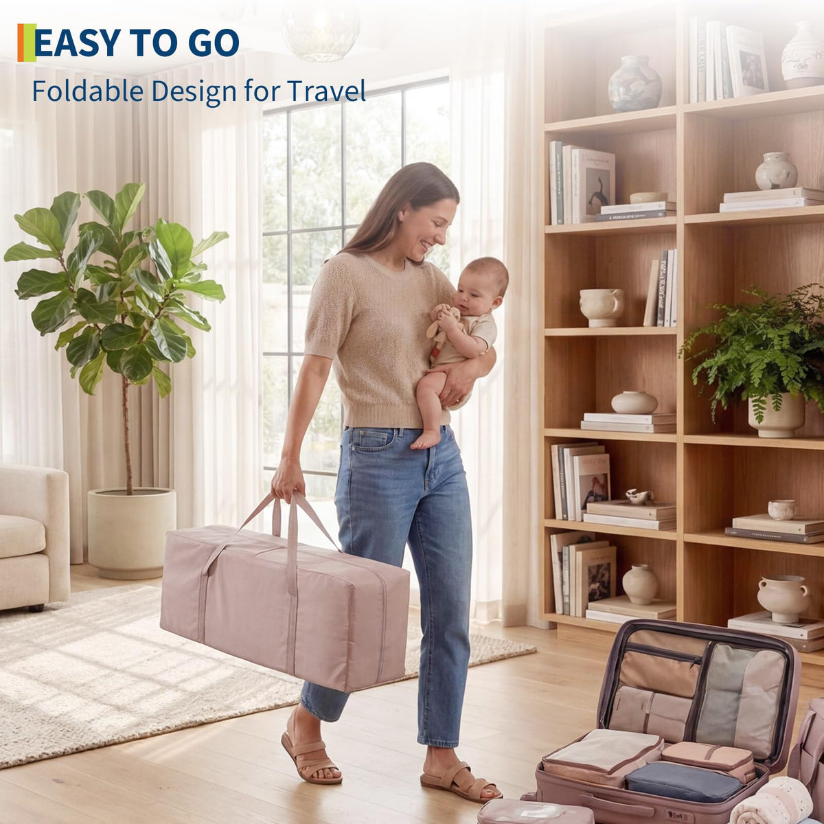 4 in 1 Pack and Play with Bassinet, Changing Table, Playpen and Carry Bag Y199228