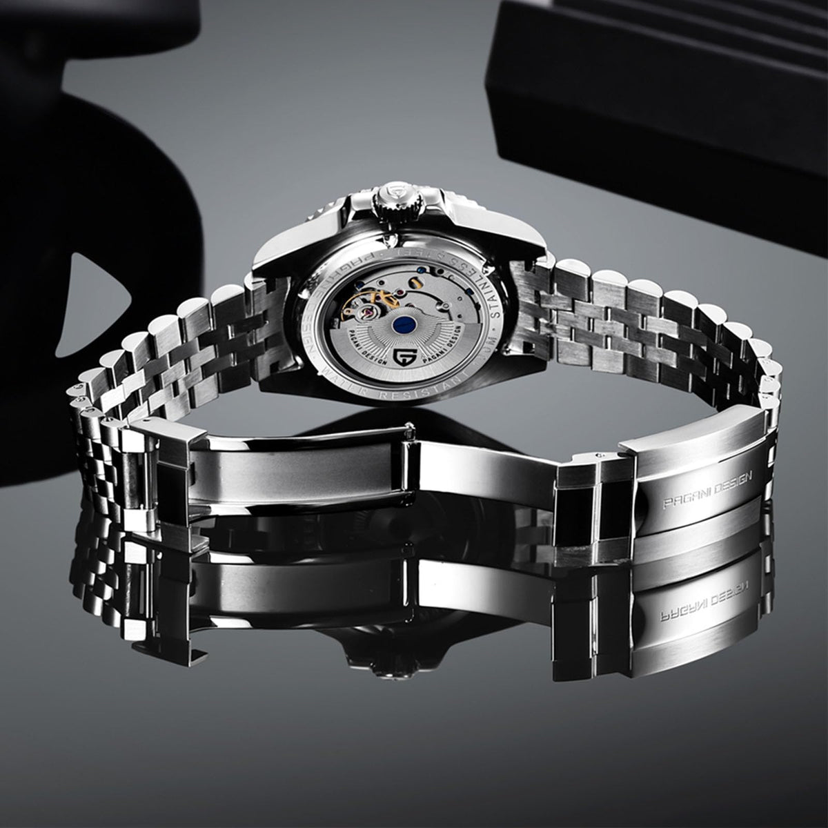 Automatic 40MM Date 100M Waterproof Stainless Steel Sapphire Glass Men Watch Y28820
