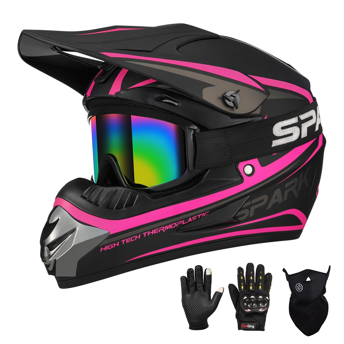 Kids DOT Approved Full Face Motocross Helmet R55793