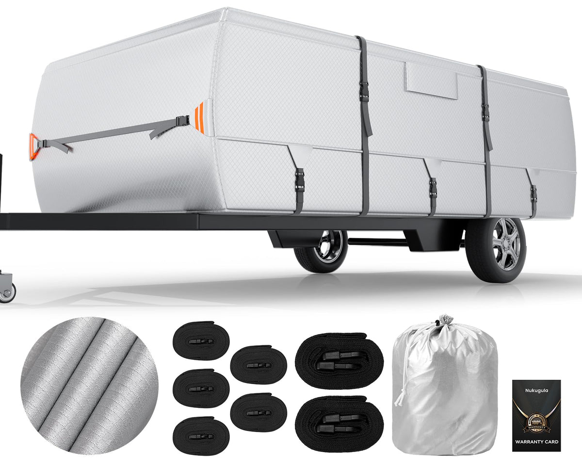 14'-16' Waterproof Oxford Fabric Camper Cover Q3427