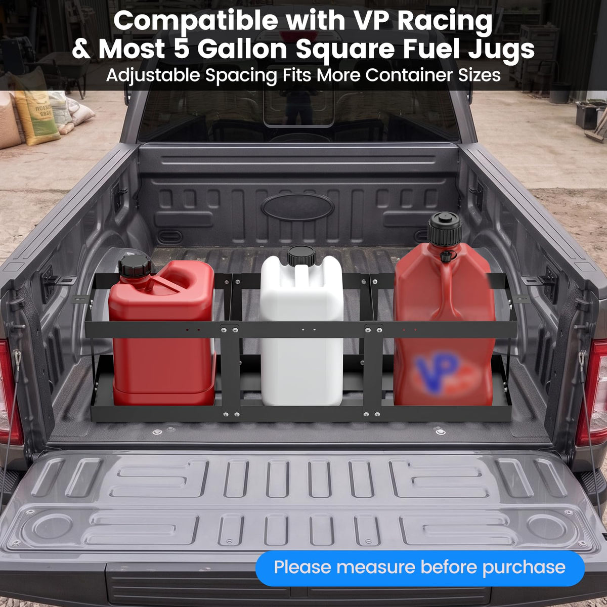 Adjustable 5 Gallon Fuel Jug Holder N10654