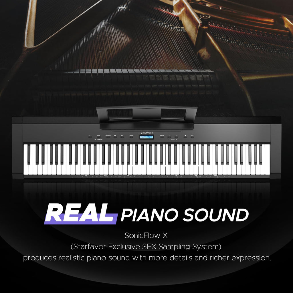 88 Key Full-Weighted Digital Piano with Triple Pedal L21330