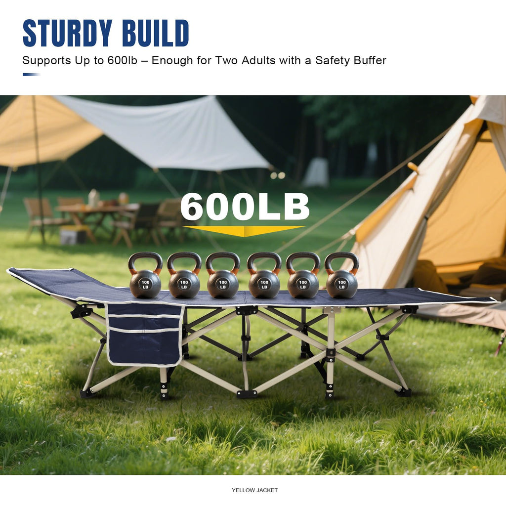 Folding Camping Cot with Mattress and Carry Bag V819193