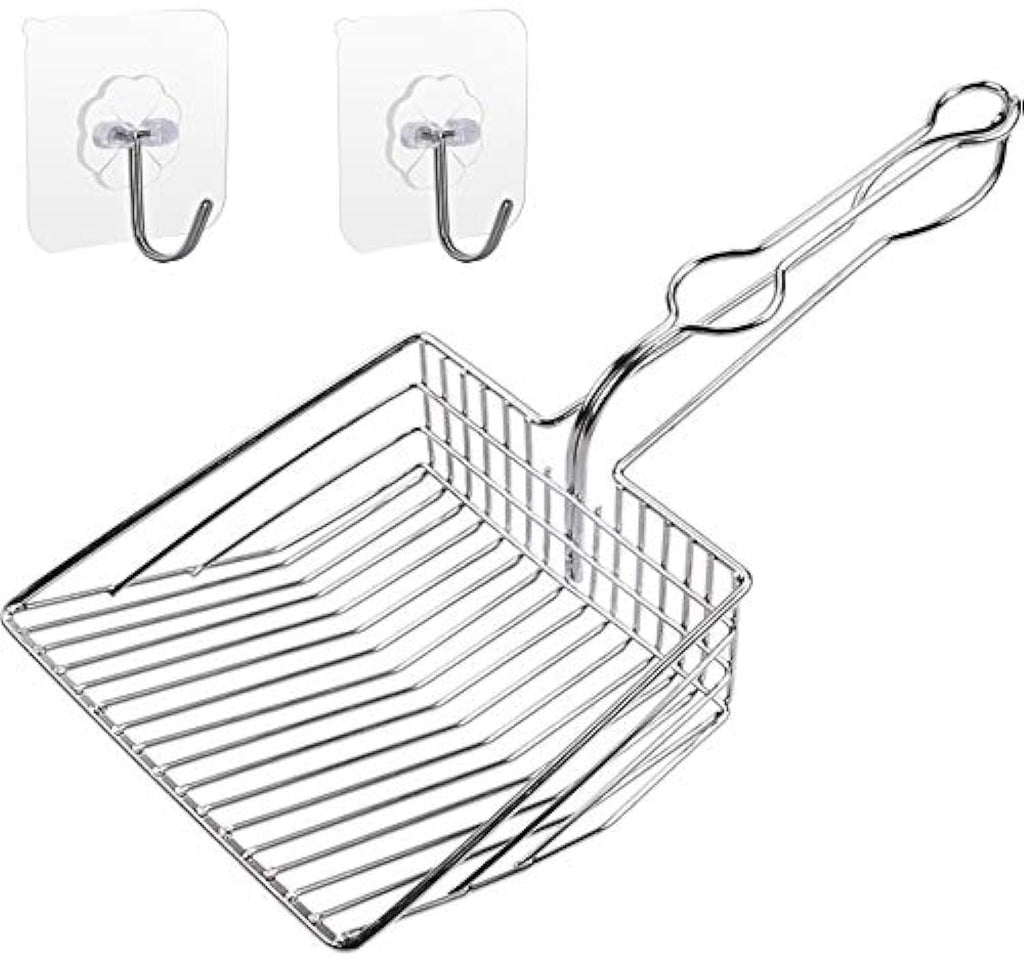 Metal Cat Litter Scoop with Holder E889614