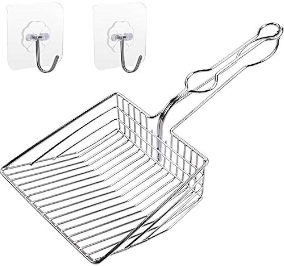 Metal Cat Litter Scoop with Holder E889614