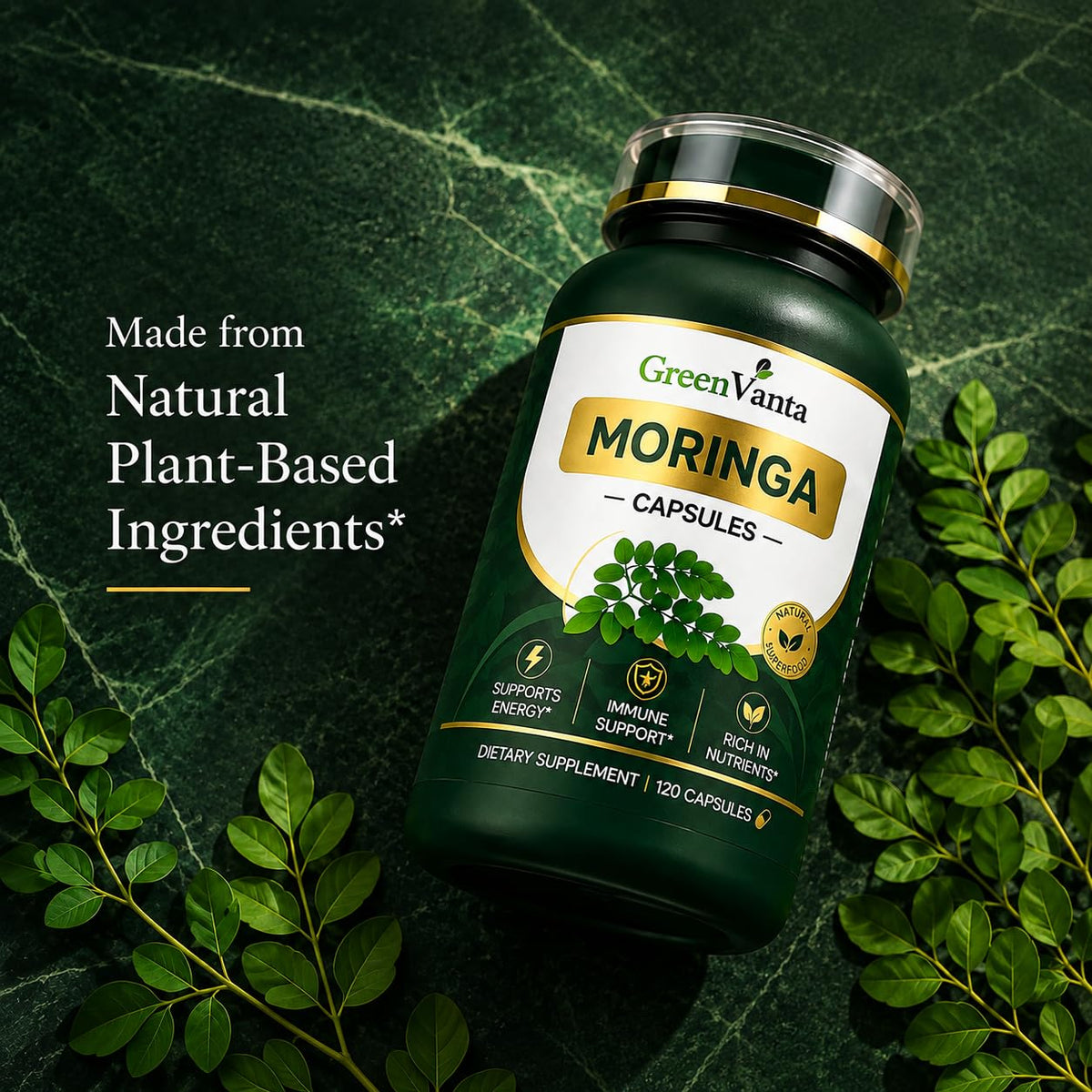 Moringa 500mg Veggie Capsules D598