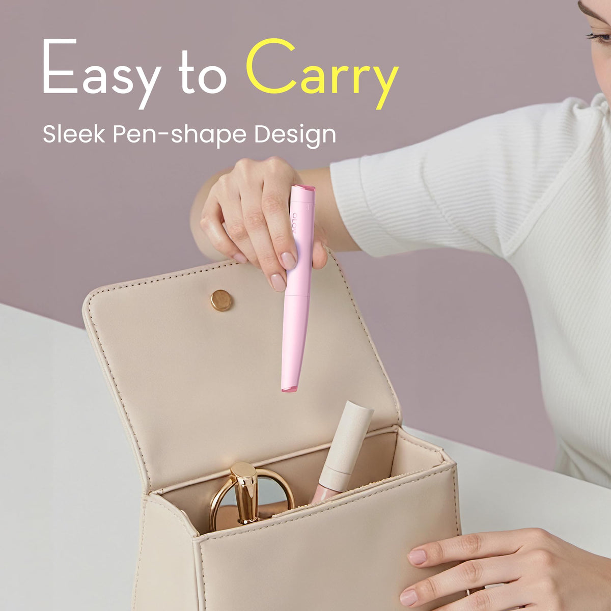 Pink Electric Facial Hair Remover with 2 Replaceable Blade Z61604