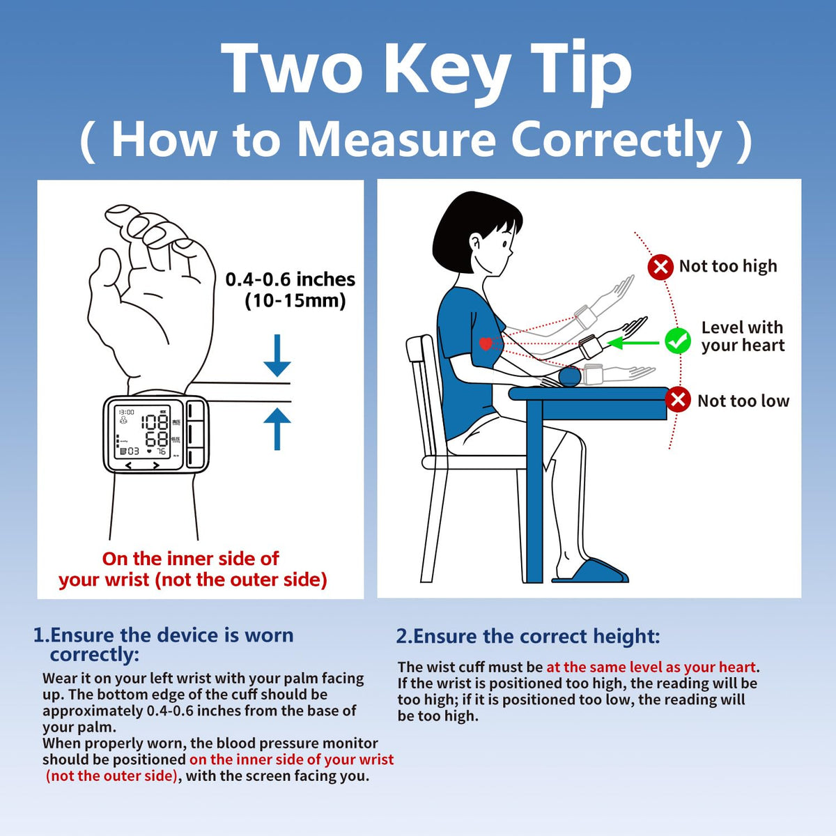 Wrist Blood Pressure Monitor Z3068