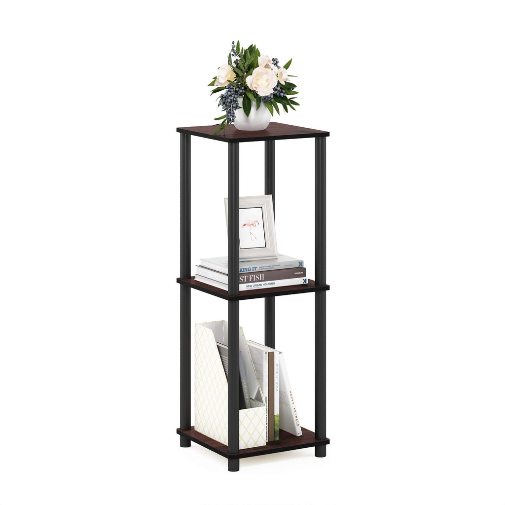 Set of 2 Dark Cherry Black End Table A6971
