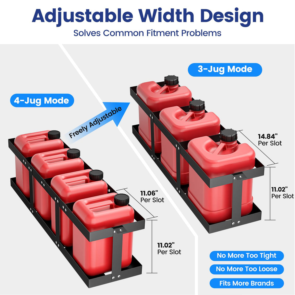 Adjustable 5 Gallon Fuel Jug Holder N10654