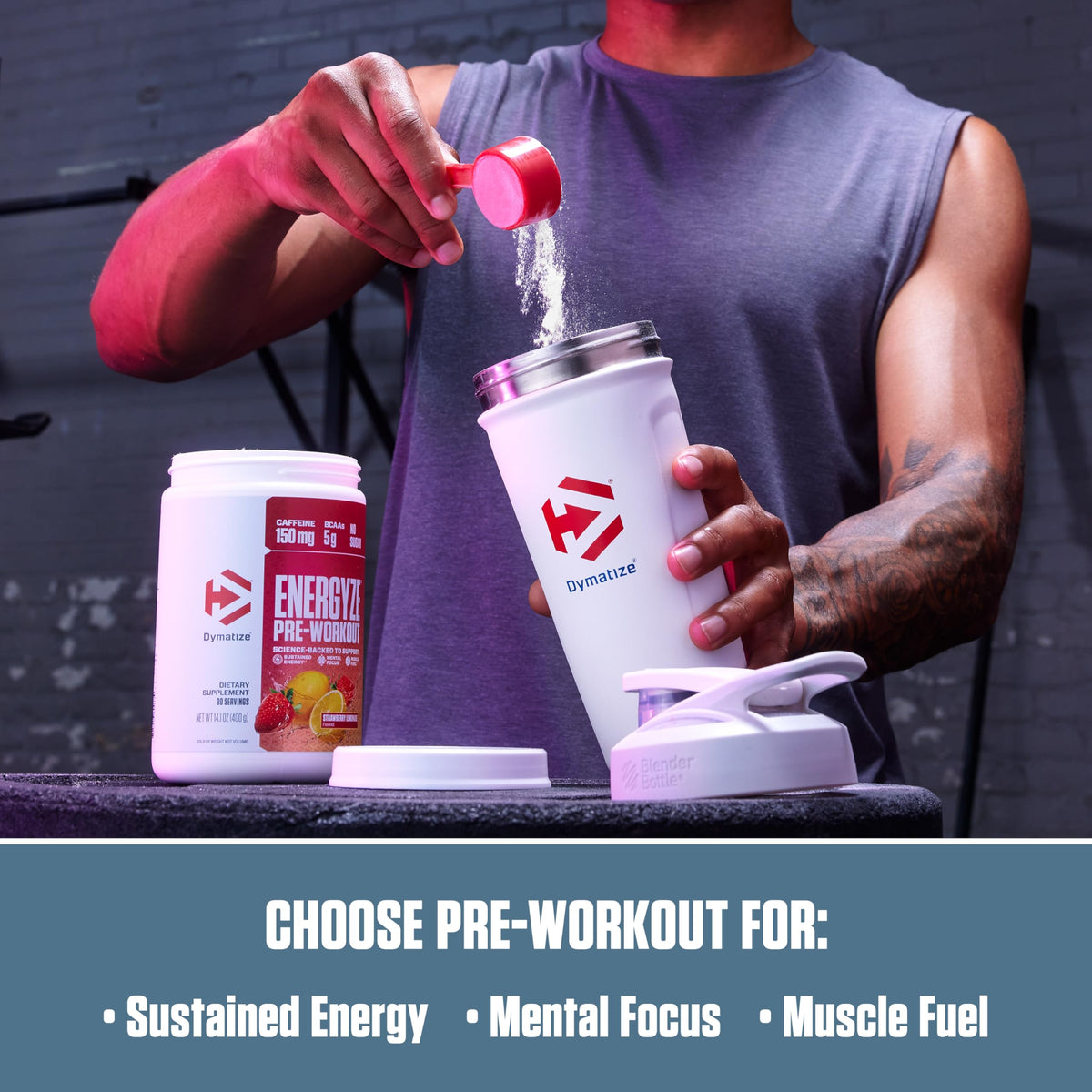 Pre Workout Powder Strawberry Lemonade 150mg Caffeine 5g BCAAs 30 Servings T38678