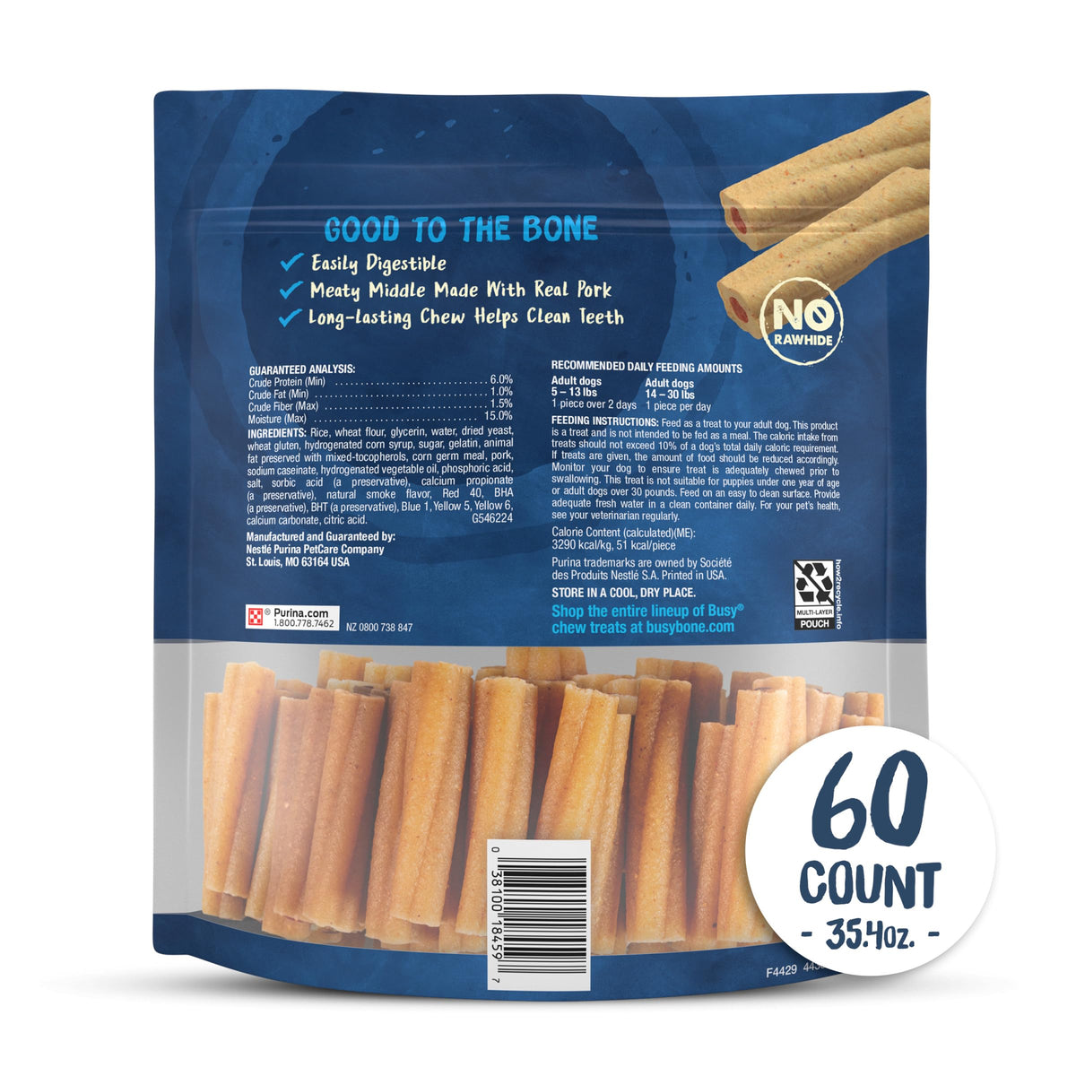 Dog Chew Treats 60 ct Pouch S5356
