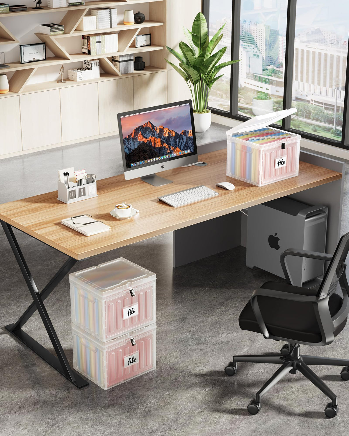 2 Drawer Plastic File Cabinet R1630