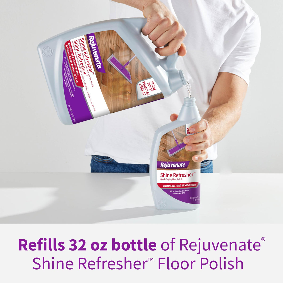1 Gallon Floor Polish for Sealed Hardwood, Laminate, Vinyl and Tile Q533337
