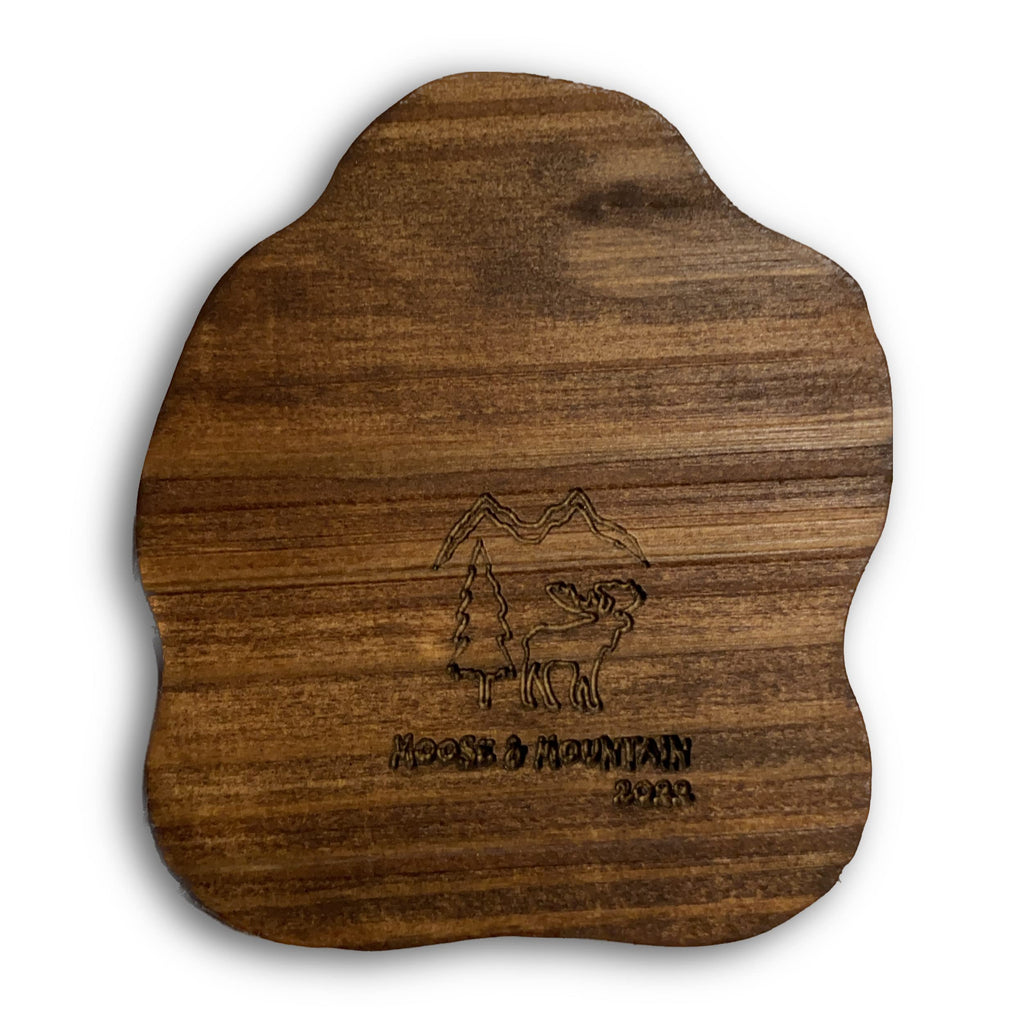 Coaster Set of 4 Handmade Wood with EPOXY Inlay H68339