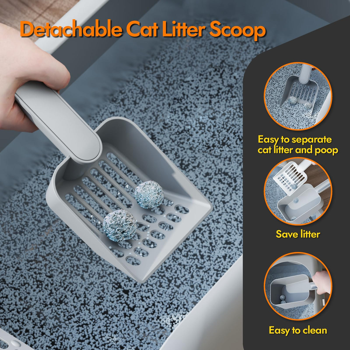 Stainless Steel Cat Litter Box with Lid B6363