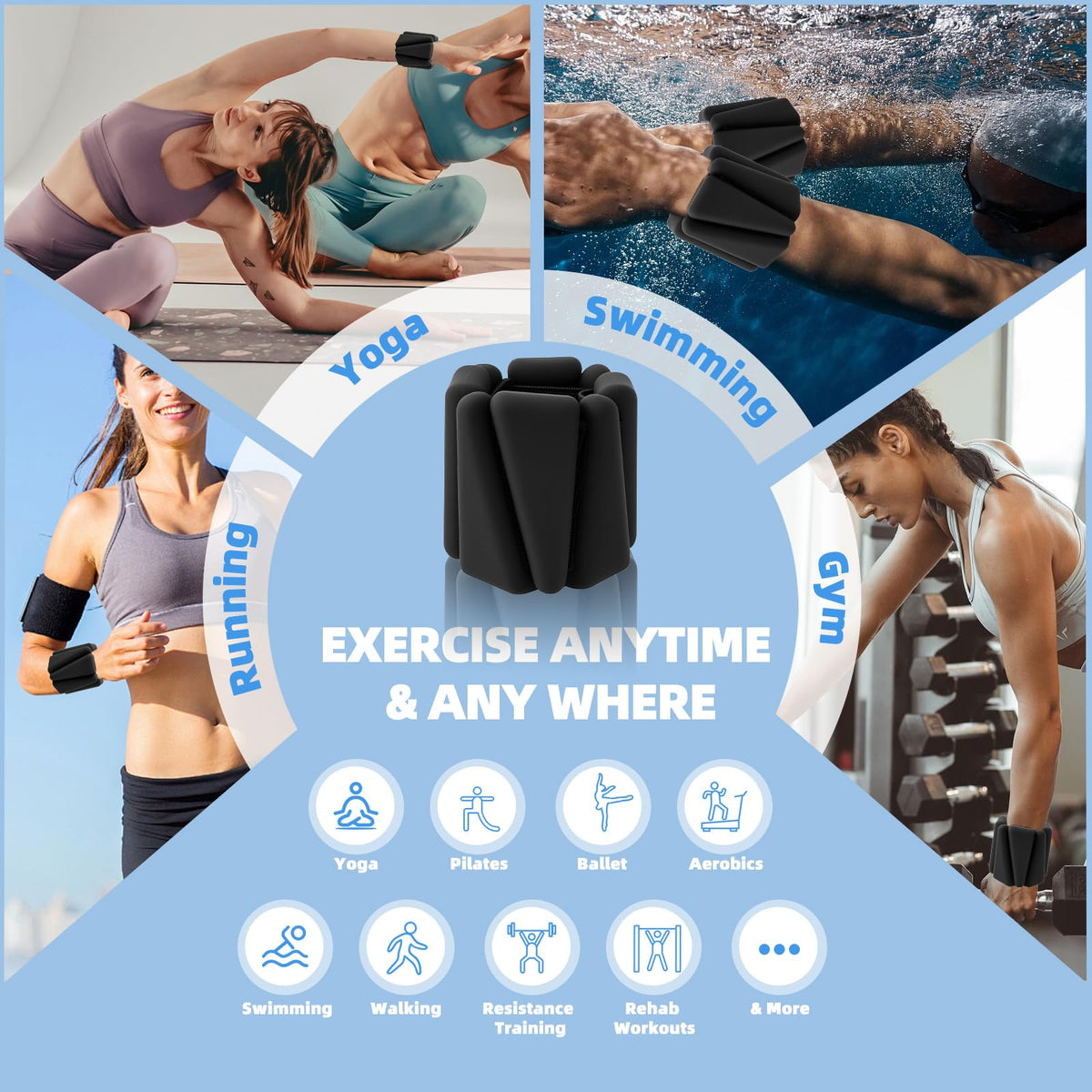 Ankle Weights 4 LBS Pair W725640