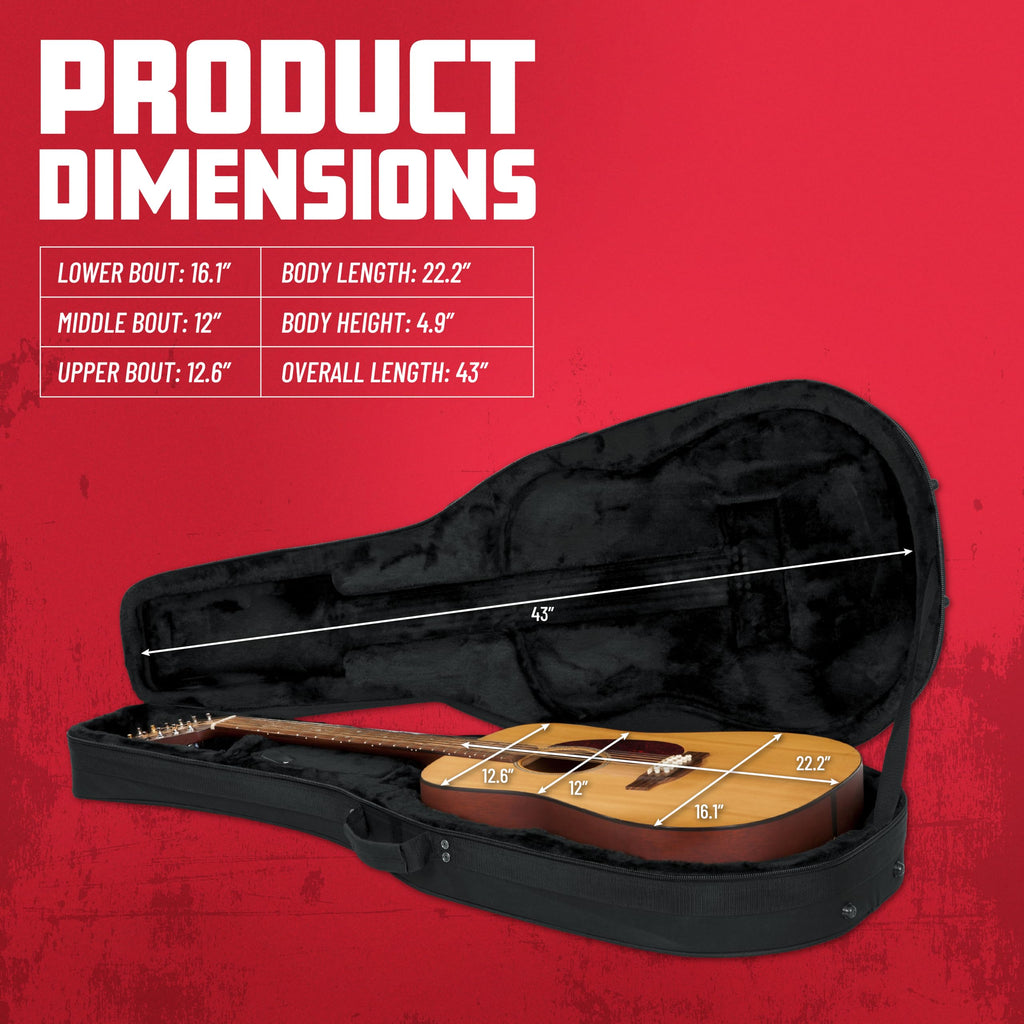 Lightweight Polyfoam Guitar Case D505074