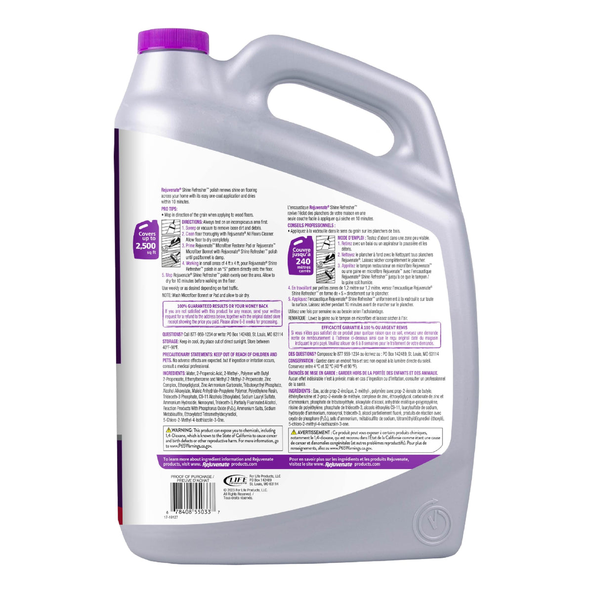 1 Gallon Floor Polish for Sealed Hardwood, Laminate, Vinyl and Tile Q533337