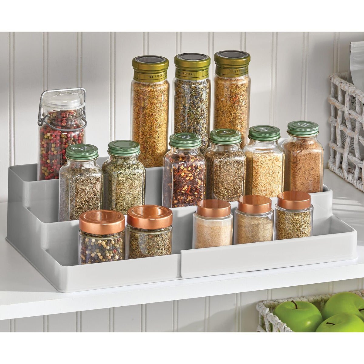 Plastic Expandable 3-Tier Shelf Rack Organizer T2575
