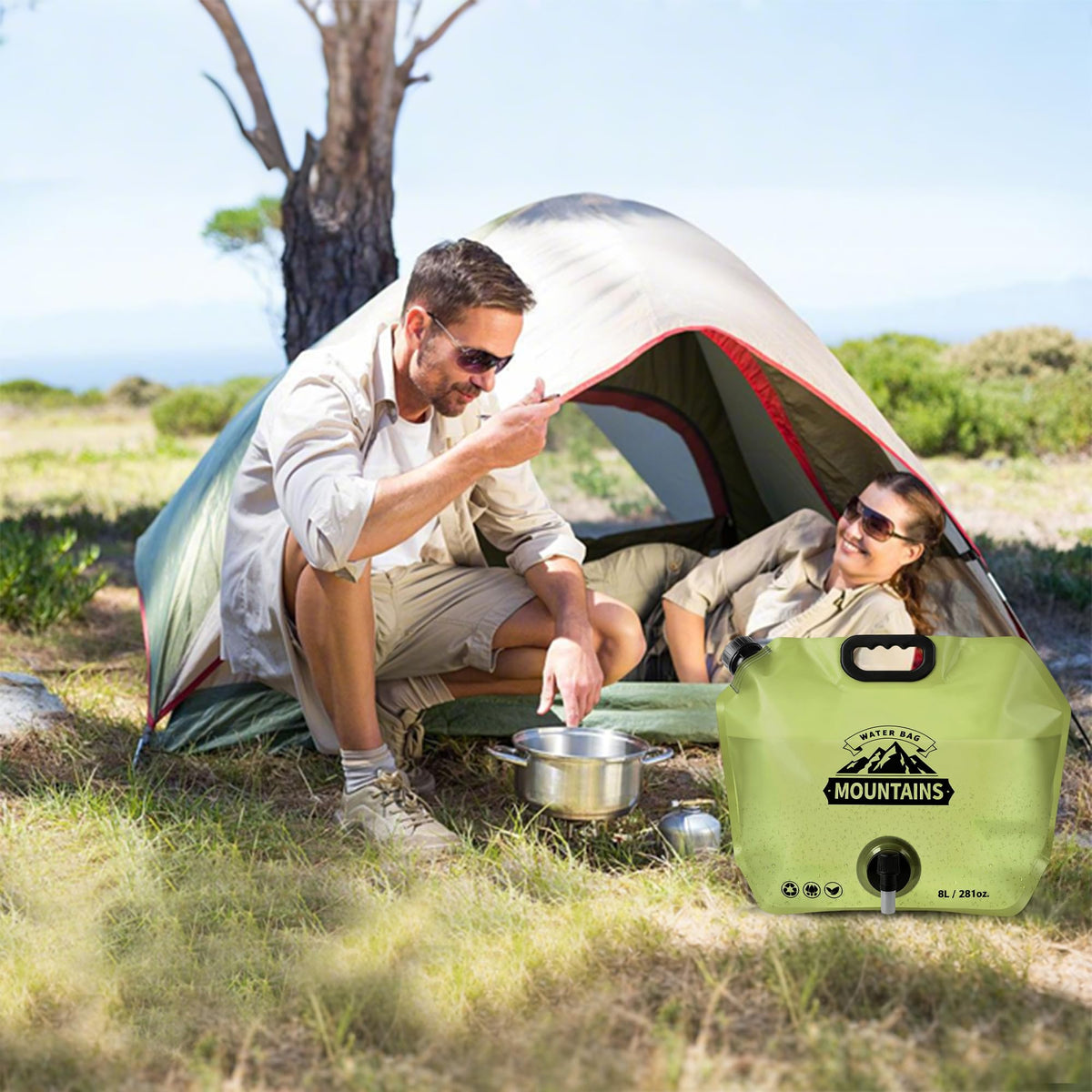 Collapsible 2 Gallon BPA-free Water Container I818850