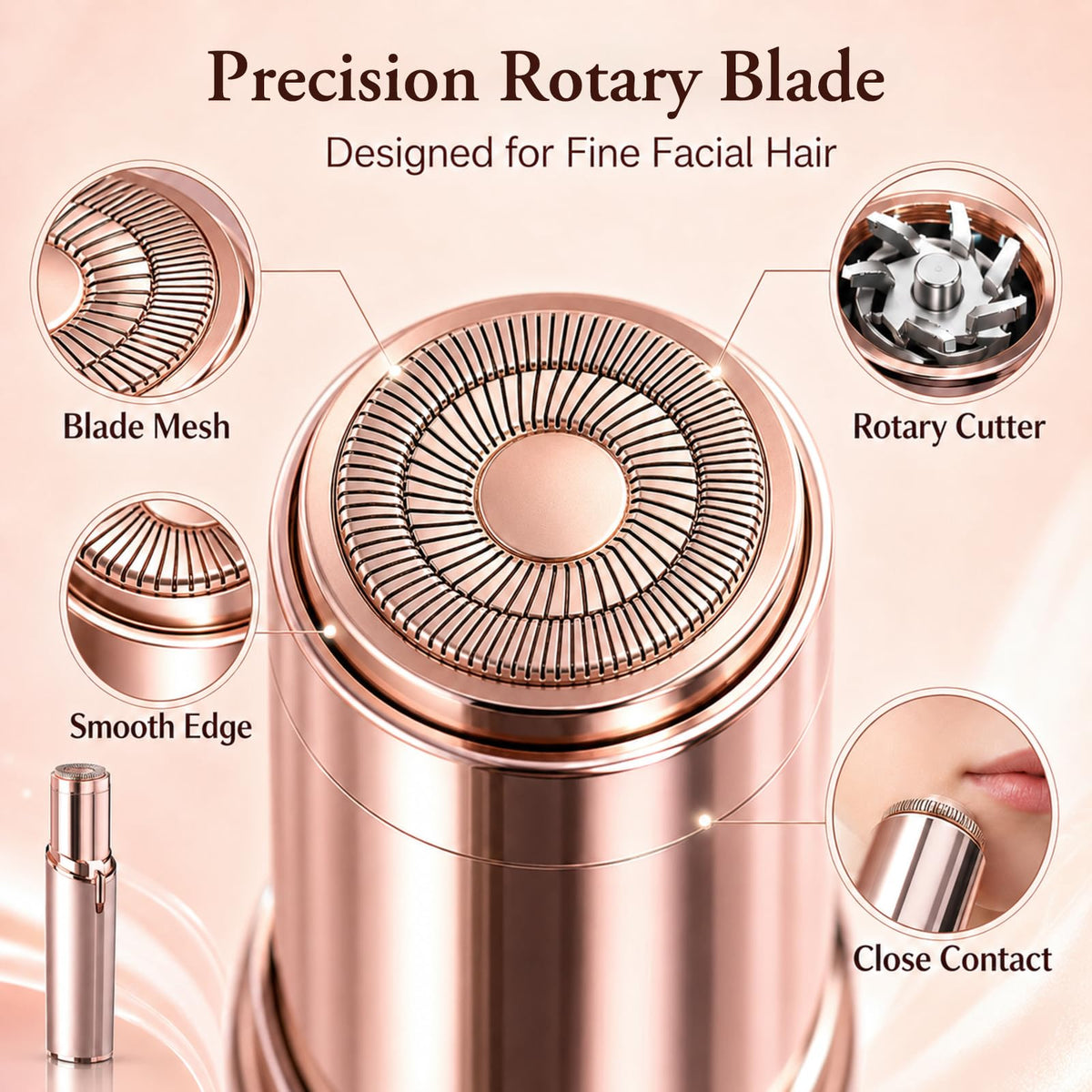 Facial Hair Remover with 2 Replacement Heads N54754