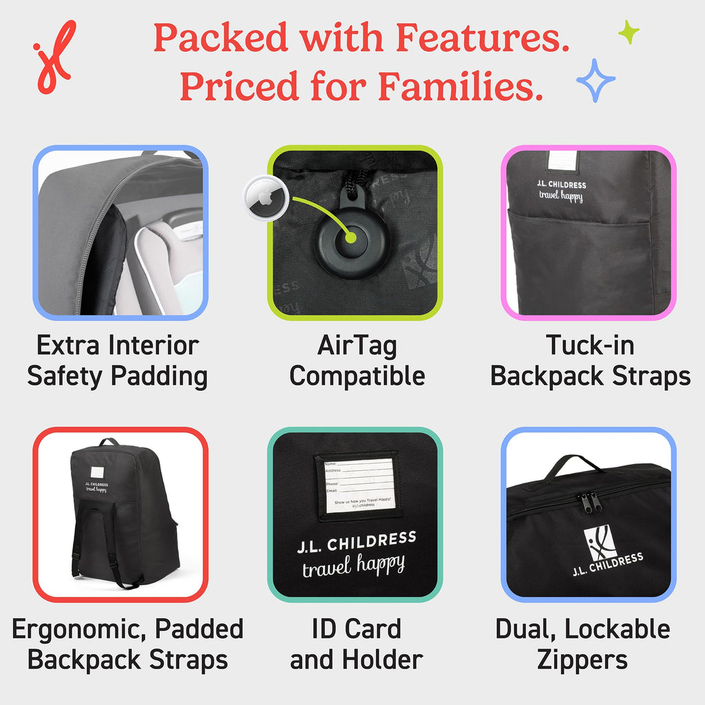 Padded Car Seat Travel Bag Q96723
