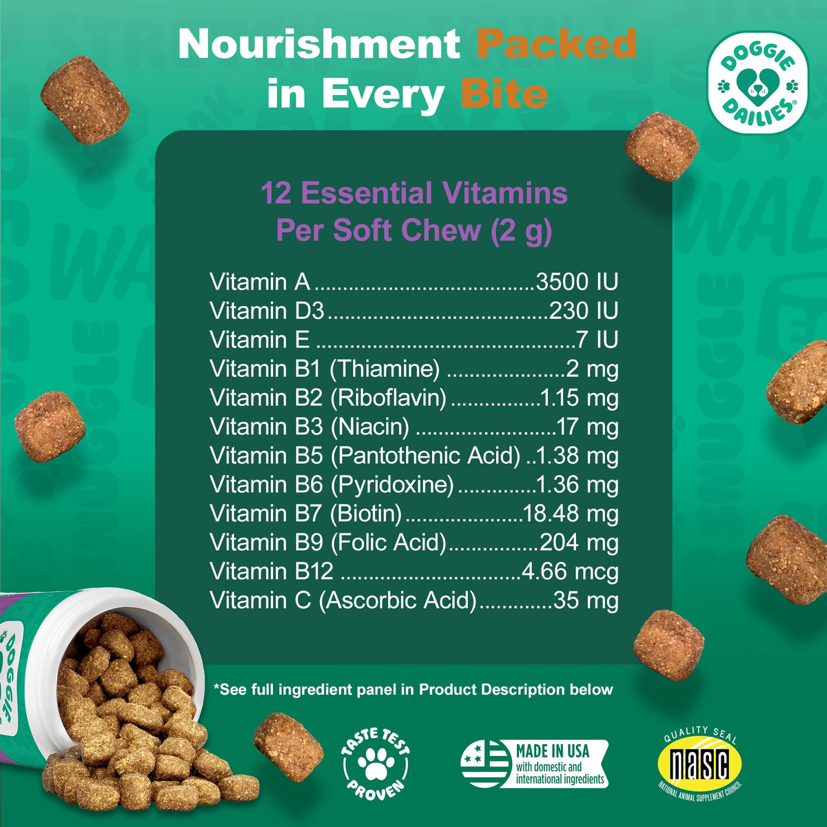 Peanut Butter Multivitamin Soft Chews 225 Count L178